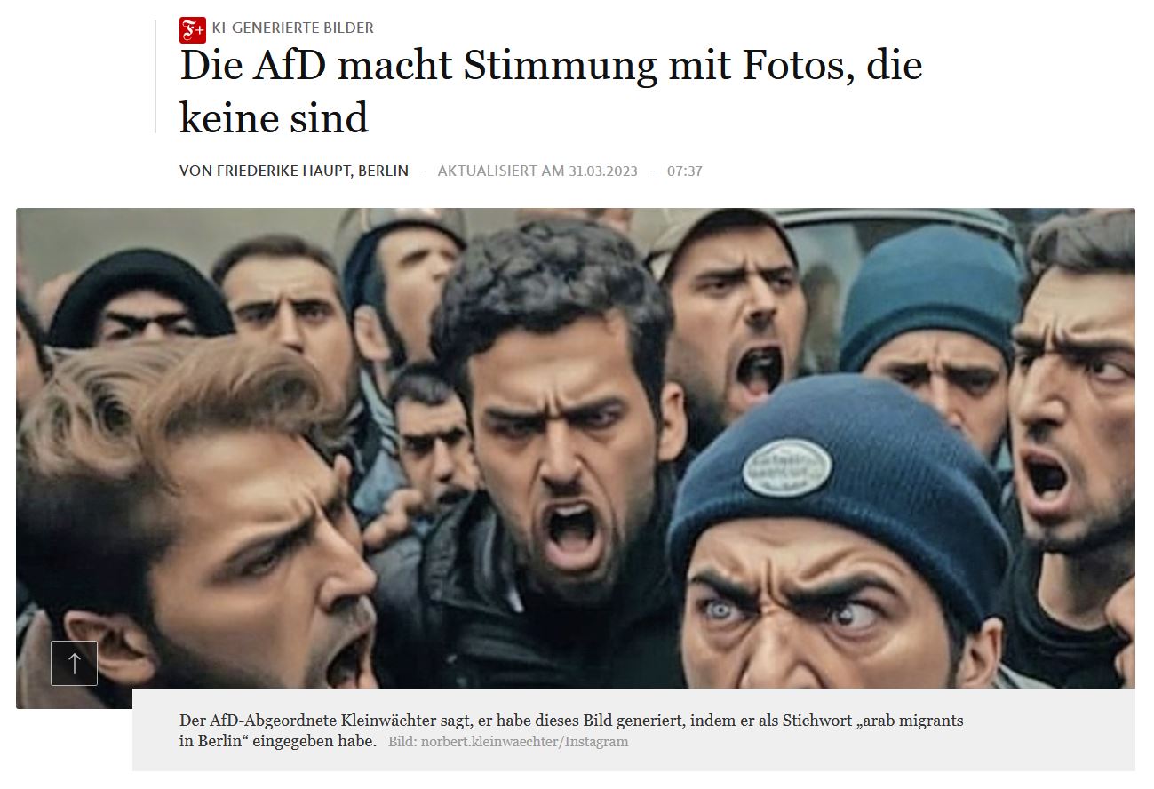 AFD und gefälschte Bilder